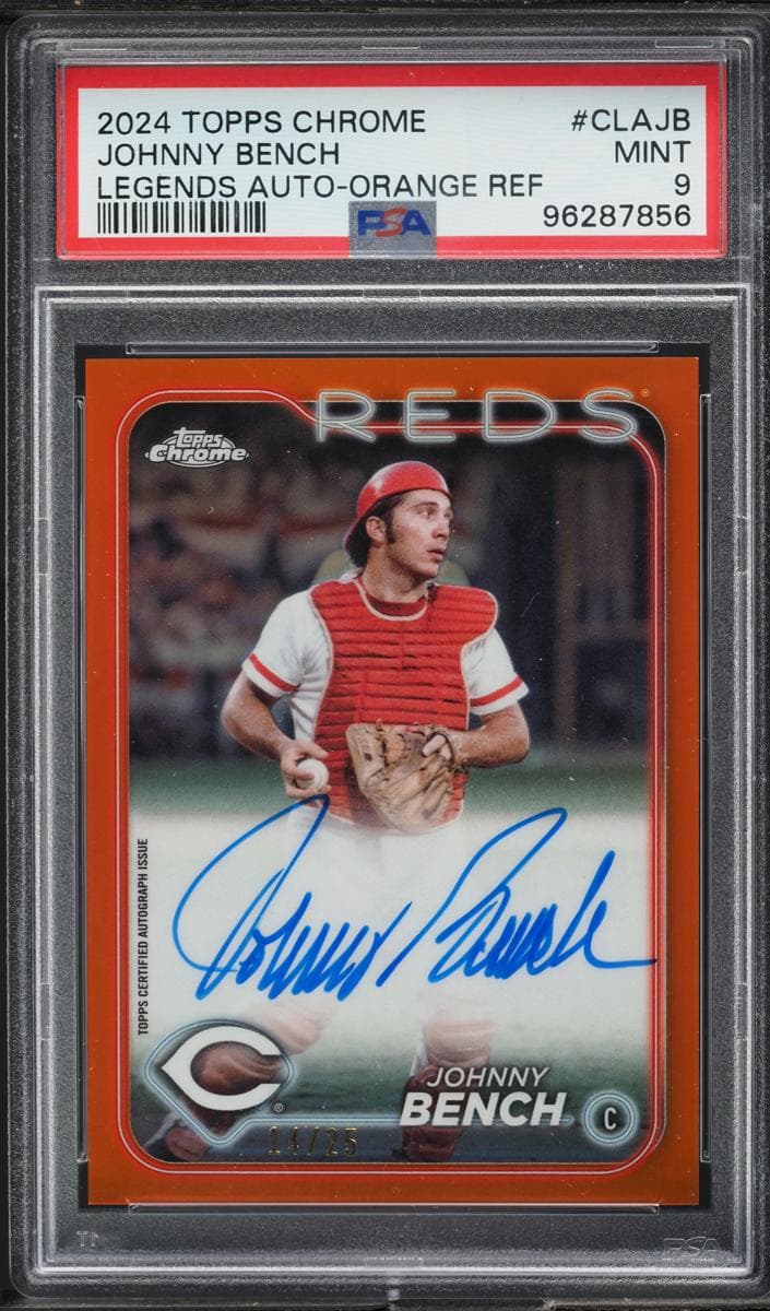 Johnny Bench 2024 topps Topps Chrome