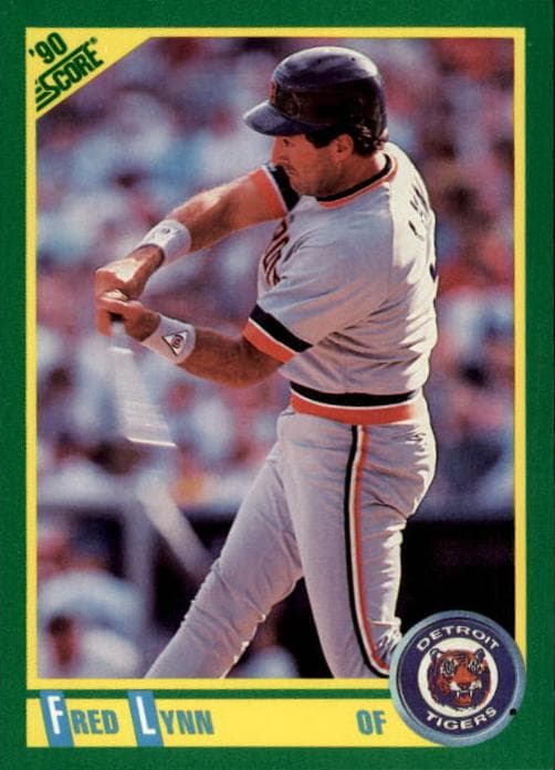 Fred Lynn 1990 panini Score