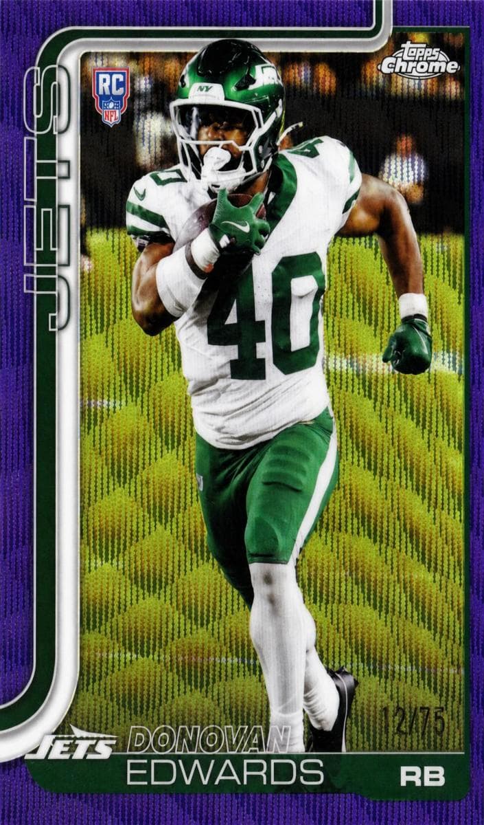 Donovan Edwards trading card
