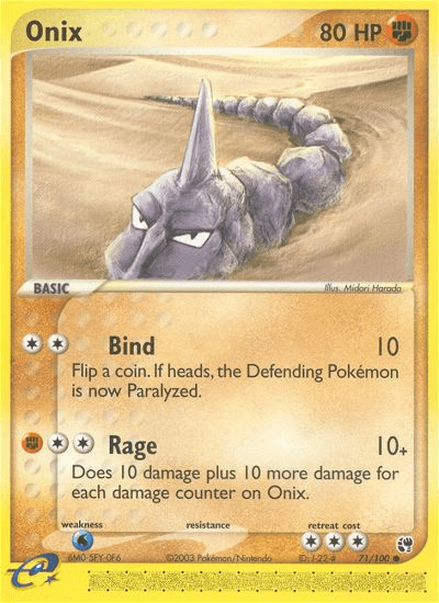 Onix 2003 Pokemon