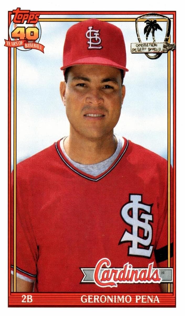Geronimo Pena 1991 topps Topps