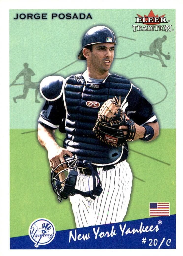 Jorge Posada 2002 fleer Tradition
