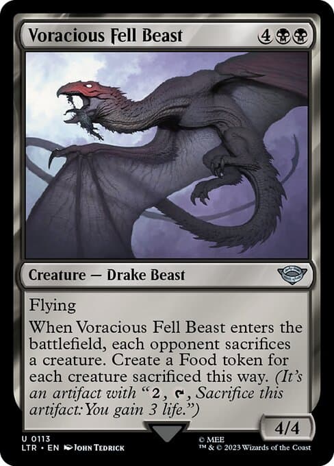 Voracious Fell Beast 2023 Magic: The Gathering Lord of the Rings