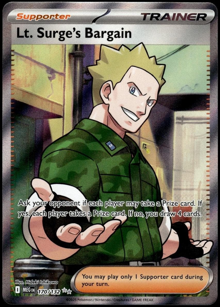 Lt. Surge's Bargain trading card