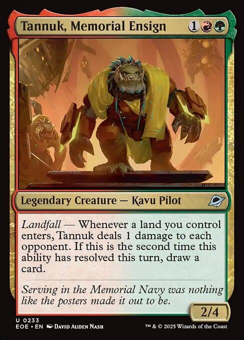 Tannuk, Memorial Ensign 2025 Magic: The Gathering Edge of Eternities