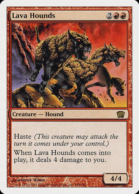 Lava Hounds 2003 Magic: The Gathering 8th Edition