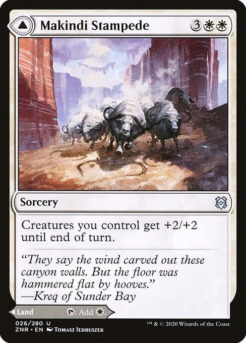 Makindi Stampede & Makindi Mesas 2020 Magic: The Gathering Zendikar Rising