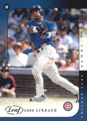 Sammy Sosa 2002 leaf