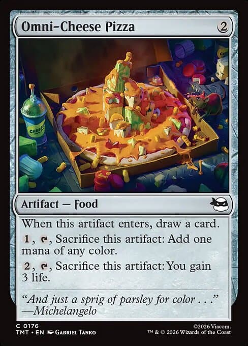 Omni-Cheese Pizza 2026 Magic: The Gathering Teenage Mutant Ninja Turtles