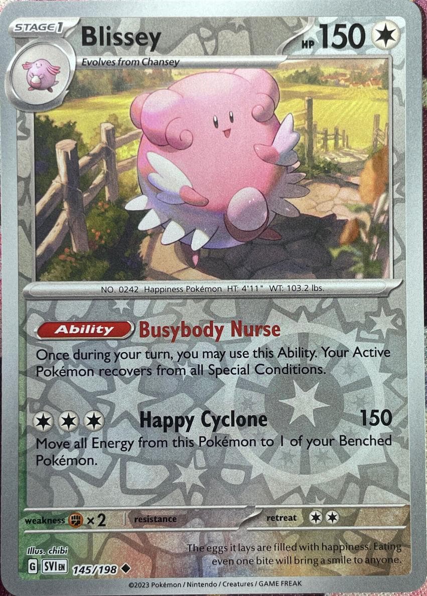 Blissey trading card