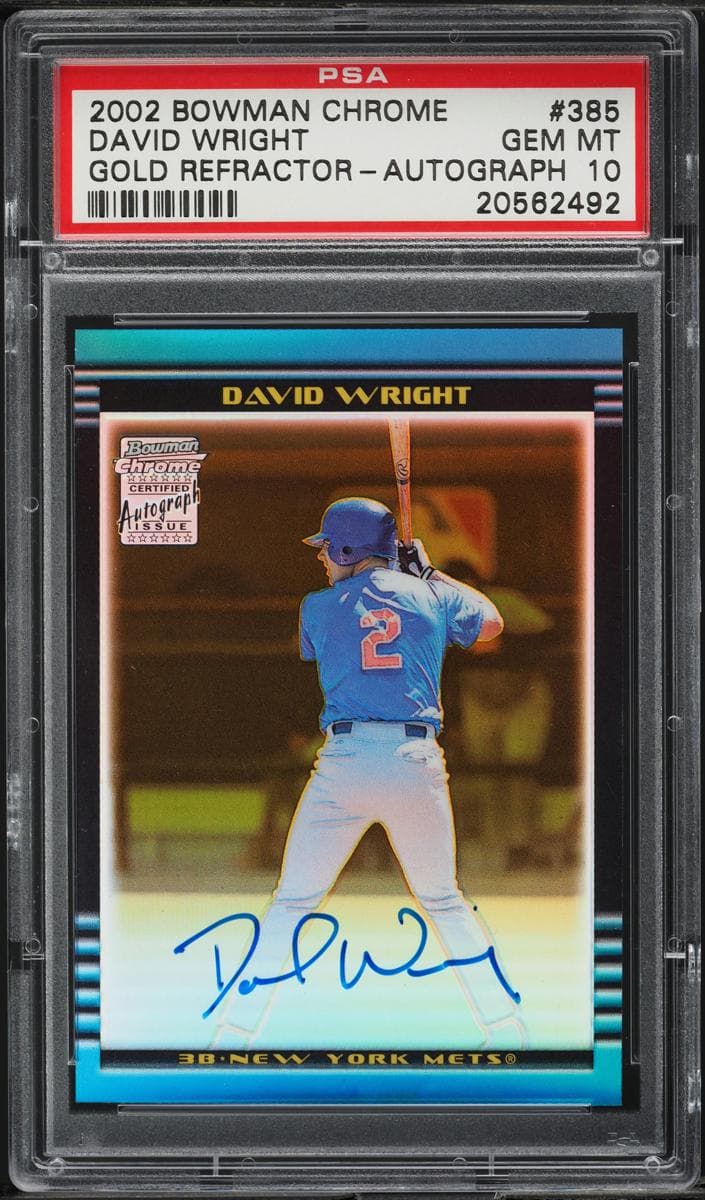 David Wright 2002 bowman Bowman Chrome
