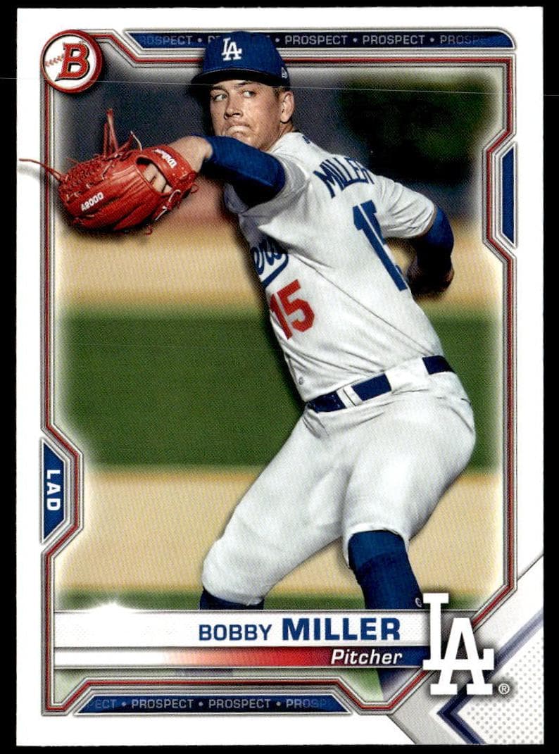 Bobby Miller 2021 bowman Bowman