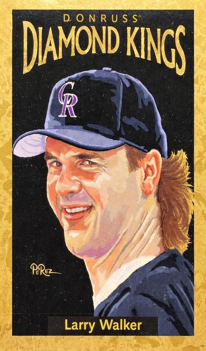 Larry Walker 1996 panini Donruss