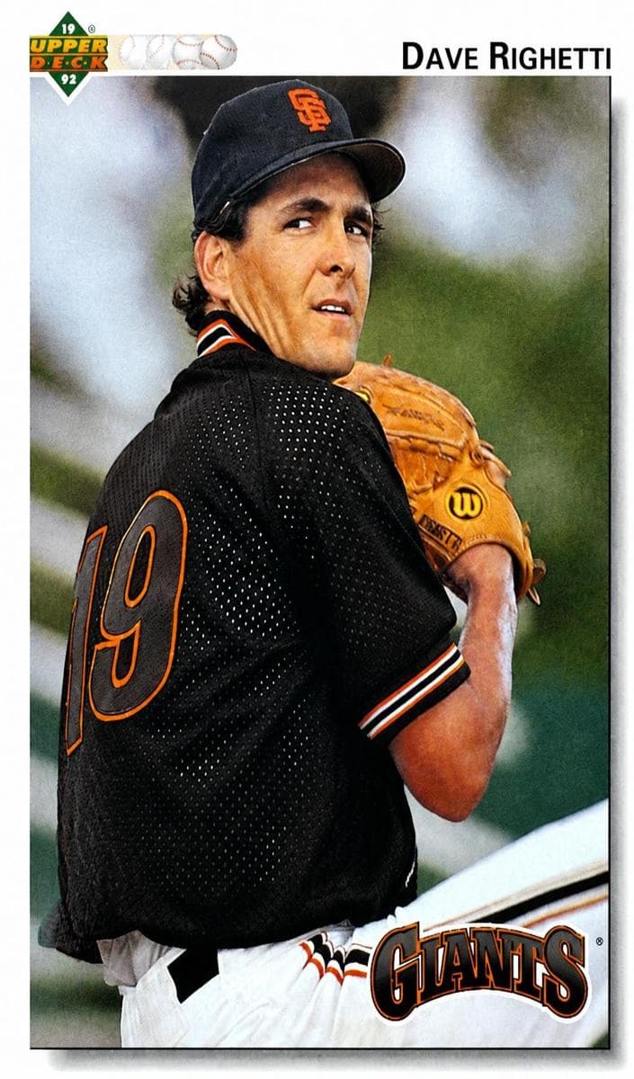 Dave Righetti 1992 upper-deck Upper Deck