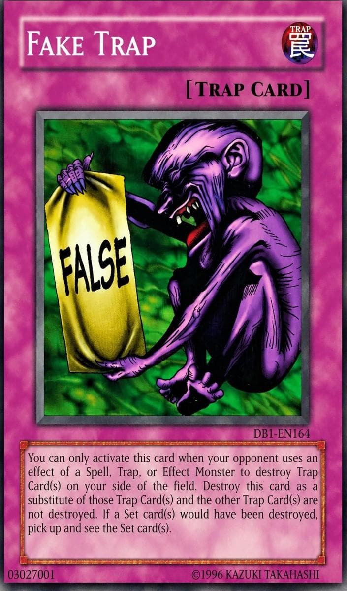 Fake Trap 2004 Yu-Gi-Oh! Dark Beginning 1