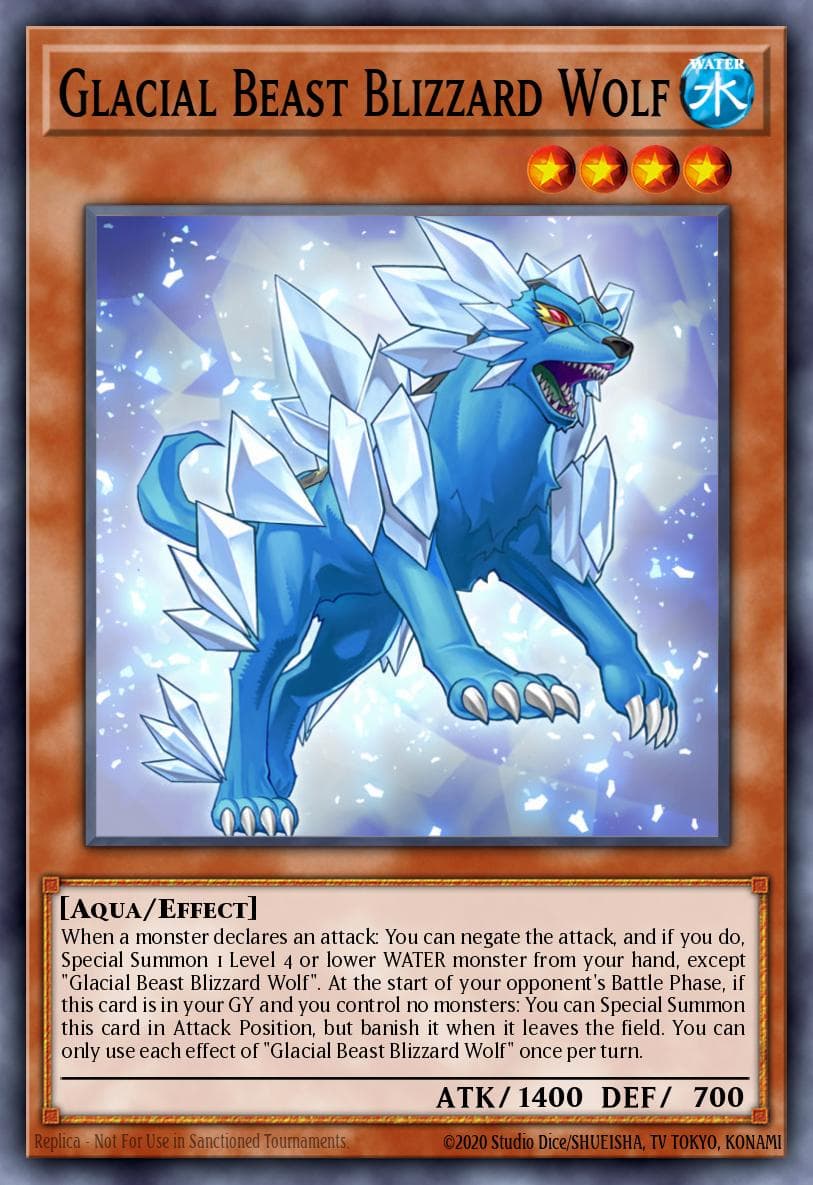 Glacial Beast Blizzard Wolf 2020 Yu-Gi-Oh! Battles of Legend: Armageddon