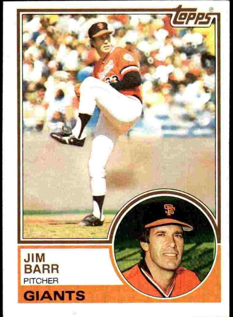 Jim Barr trading card