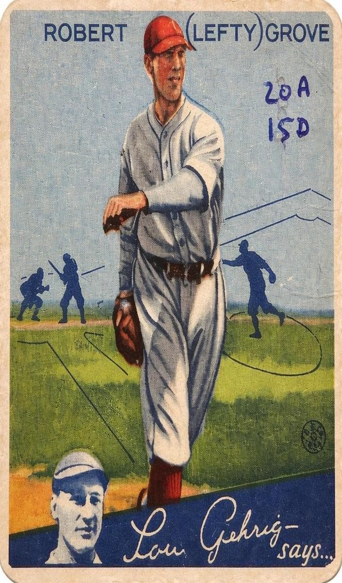 Lefty Grove 1934 unknown Goudey
