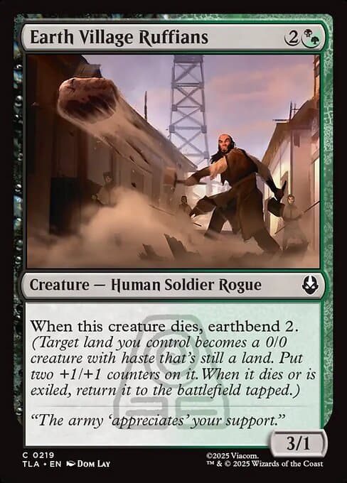 Earth Village Ruffians 2025 Magic: The Gathering Avatar: The Last Airbender