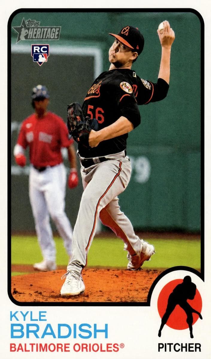 Kyle Bradish 2022 topps Topps Heritage