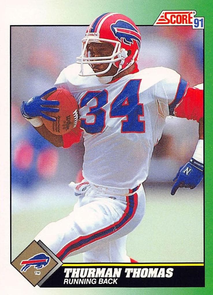 Thurman Thomas 1991 panini Score