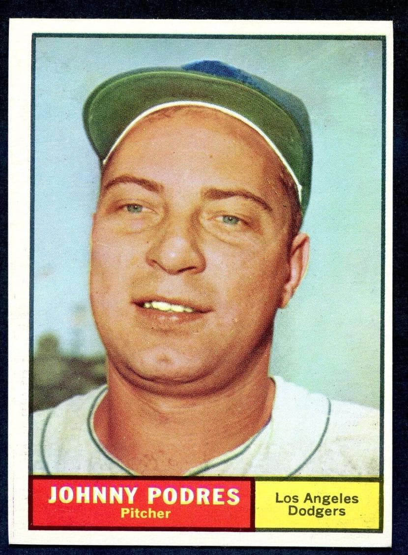 Johnny Podres 1961 topps Topps