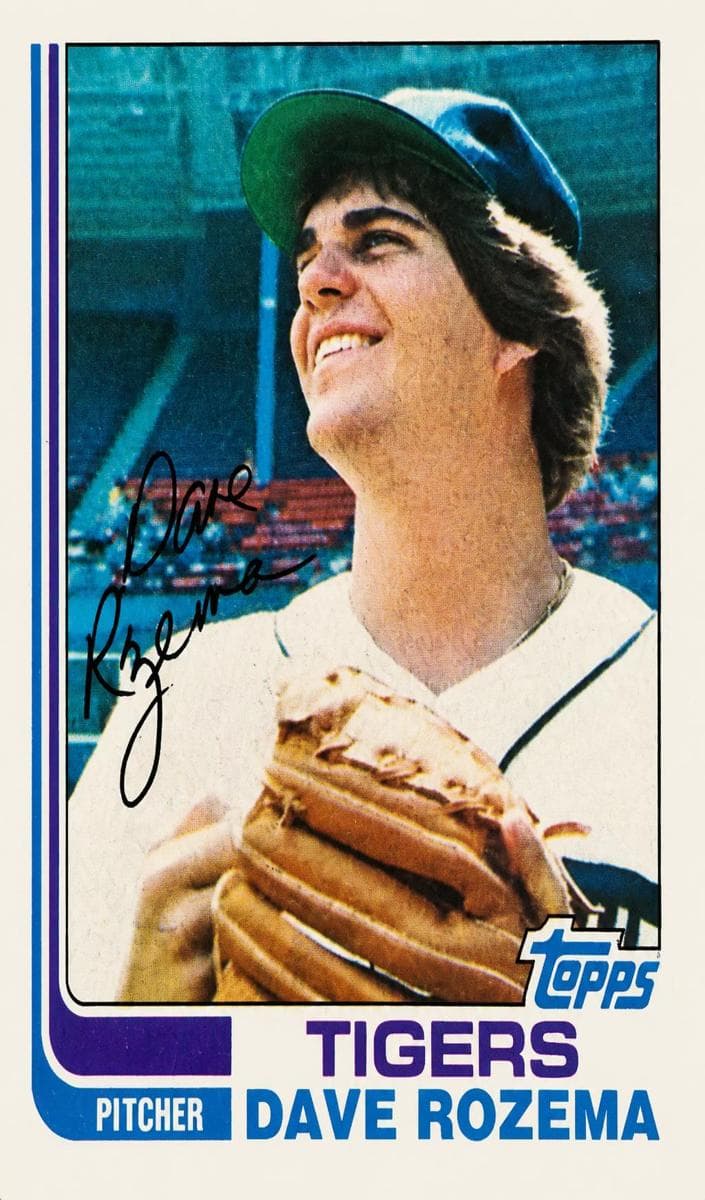 Dave Rozema trading card