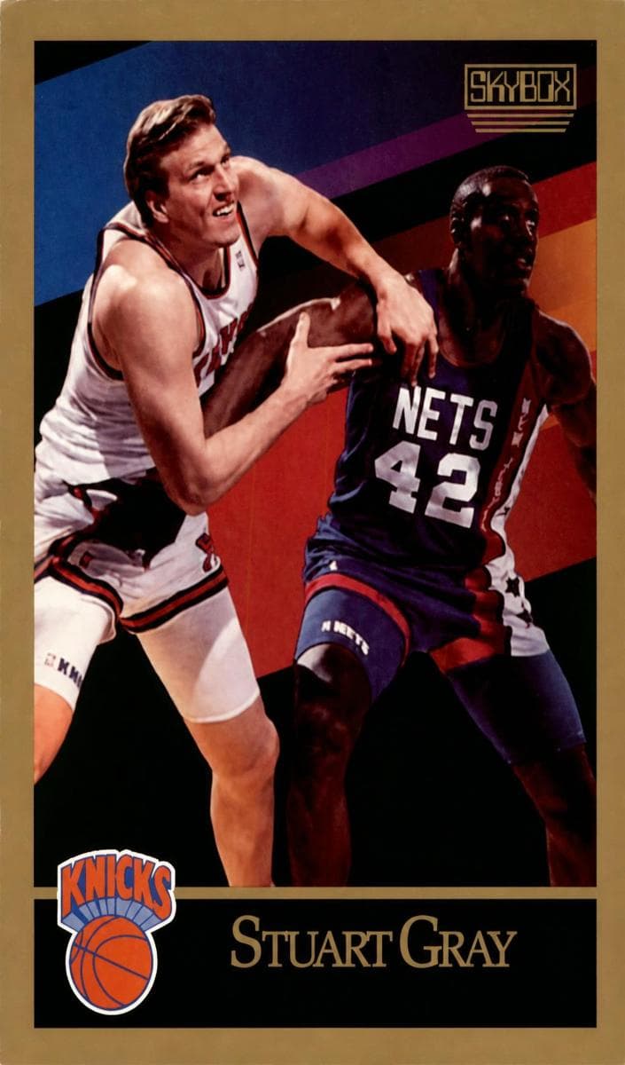 Stuart Gray 1990 fleer SkyBox