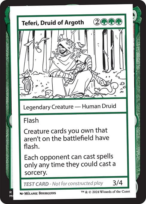 Teferi, Druid of Argoth 2024 Magic: The Gathering Mystery Booster 2