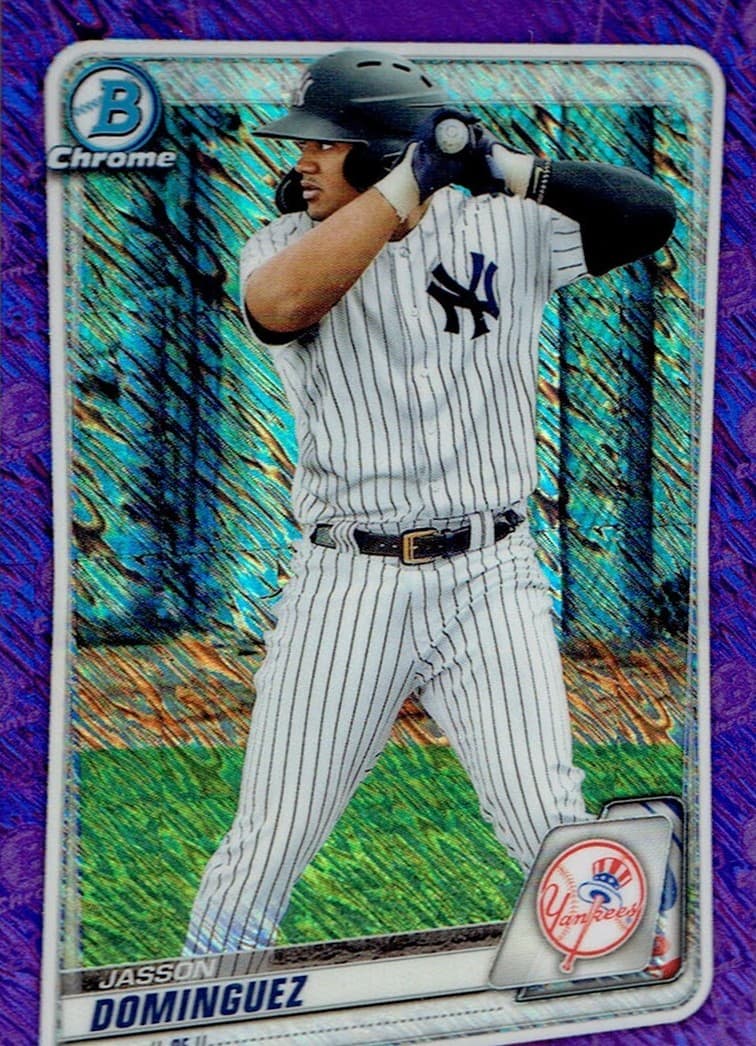 Jasson Dominguez Purple 2020 Bowman Chrome