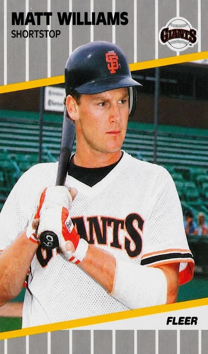 Matt Williams 1989 fleer Fleer