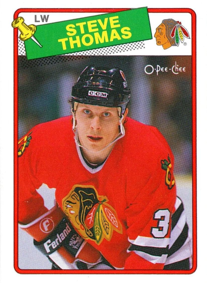 Steve Thomas 1988 o-pee-chee O-Pee-Chee