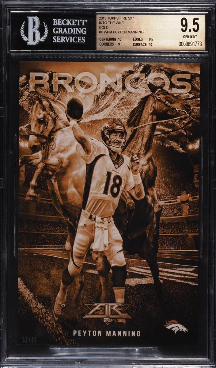 Peyton Manning 2015 topps Topps Fire