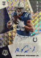 Michael Pittman Jr. 2020 panini Mosaic Rookie Autographs - Choice Fusion Red