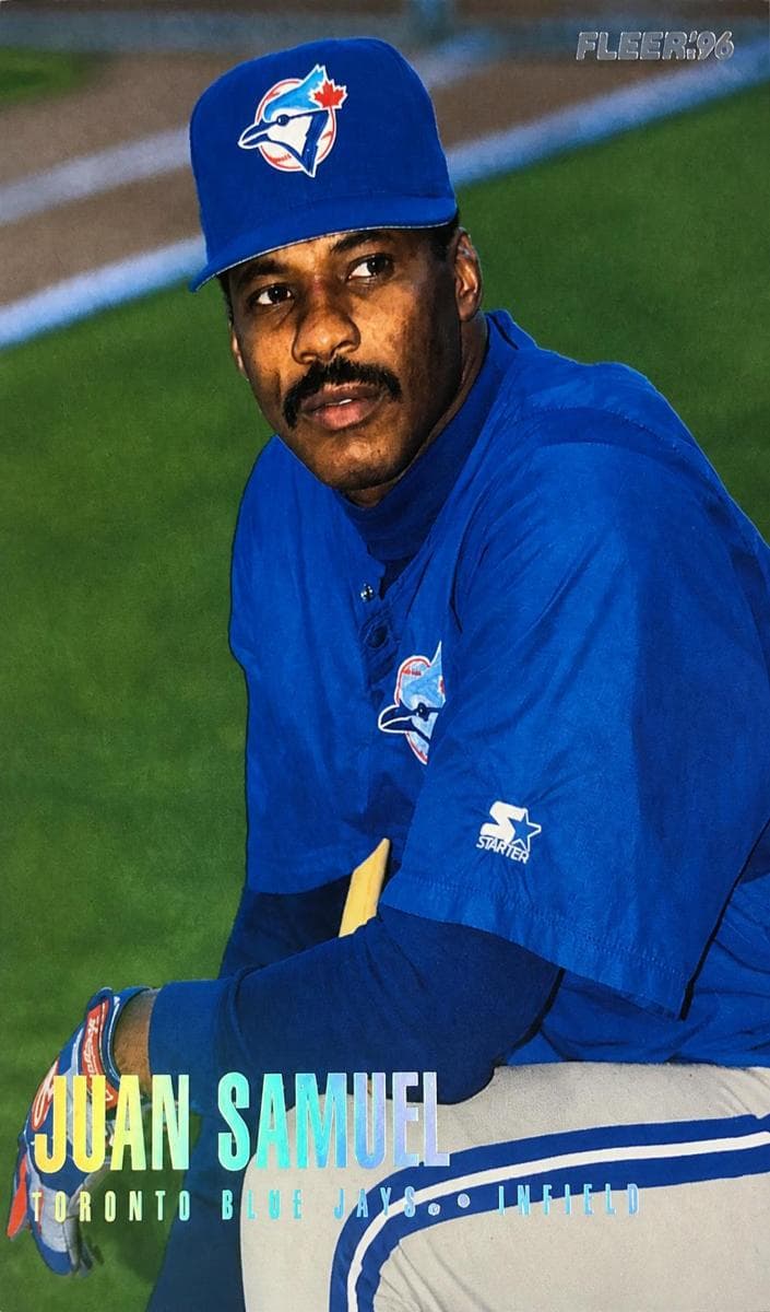 Juan Samuel 1996 fleer Fleer Update
