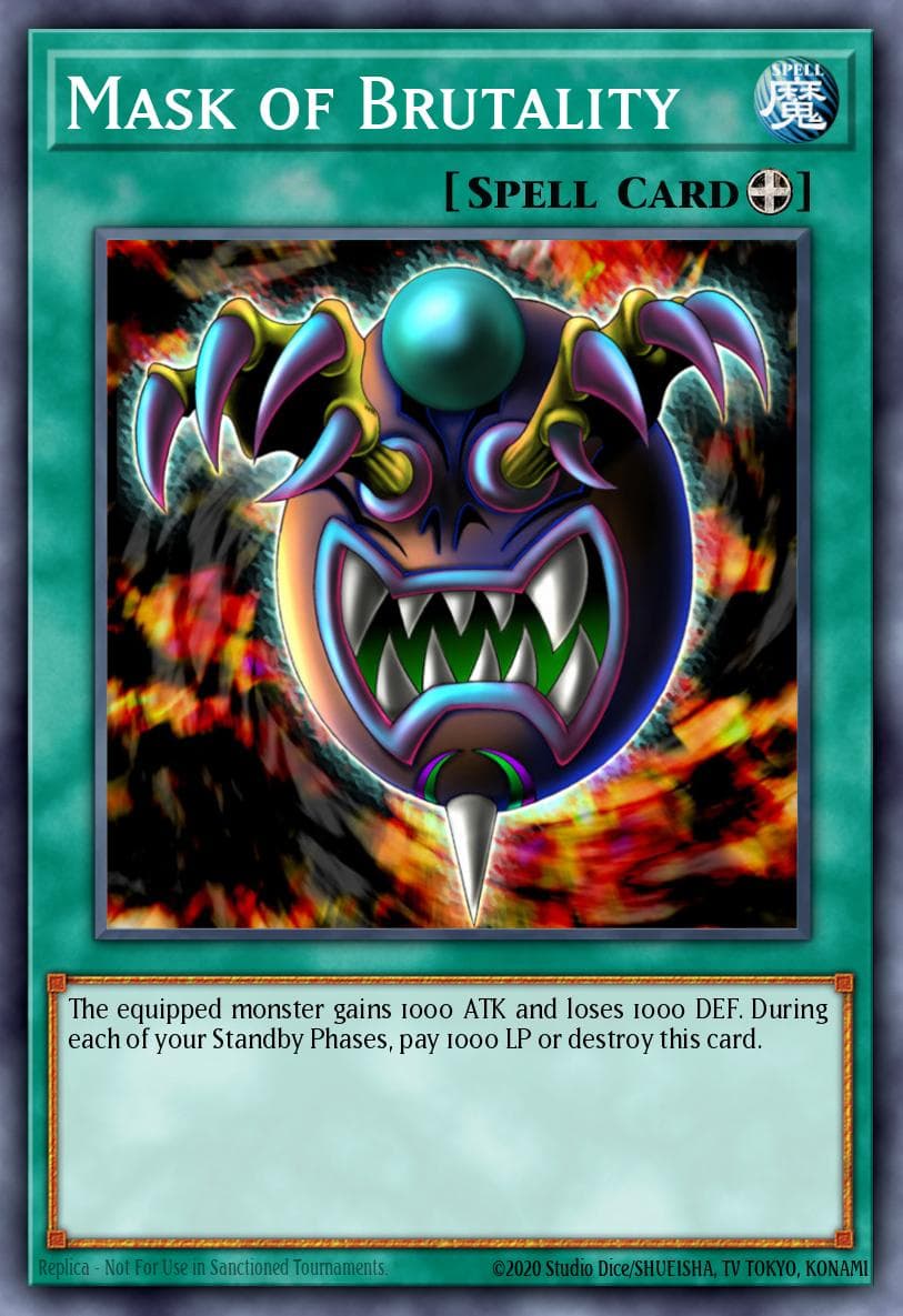 Mask of Brutality 2003 Yu-Gi-Oh! Labyrinth of Nightmare