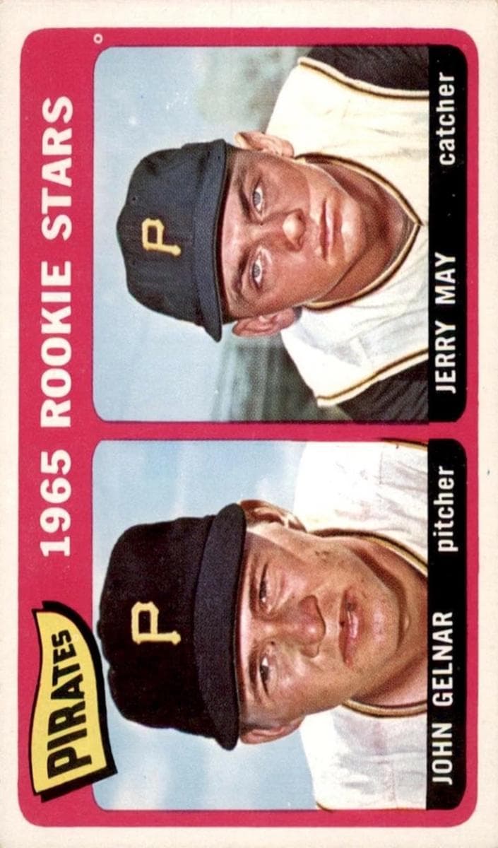 Pirates 1965 Rookie Stars (John Gelnar / Jerry May) 1965 topps Topps