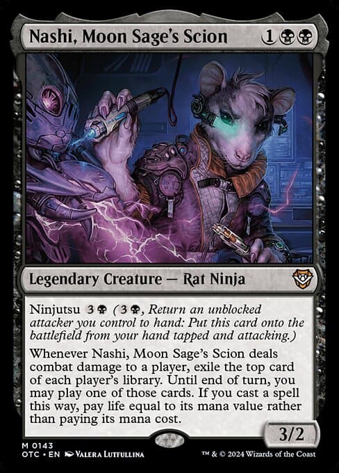Nashi, Moon Sage's Scion 2024 Magic: The Gathering Outlaws of Thunder Junction Commander