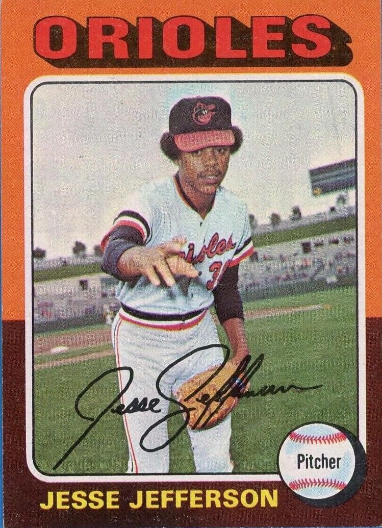 Jesse Jefferson 1975 topps Topps