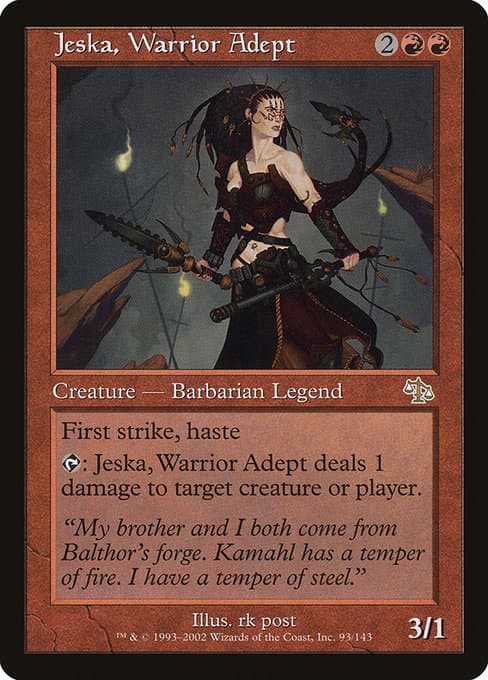 Jeska, Warrior Adept 2002 Magic: The Gathering
