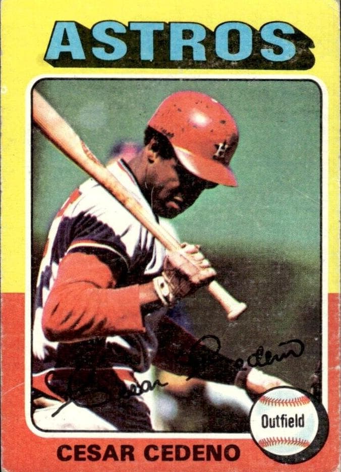 Cesar Cedeno 1975 topps Topps