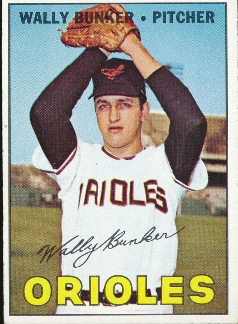 Wally Bunker 1967 topps Topps