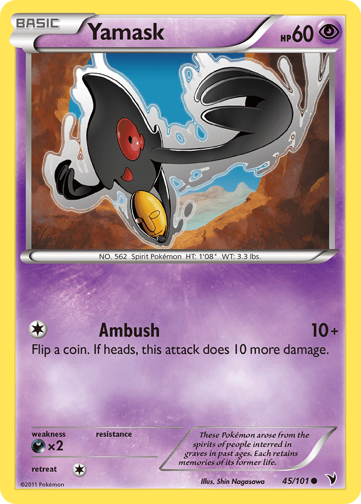 Yamask 2011 Pokemon Noble Victories