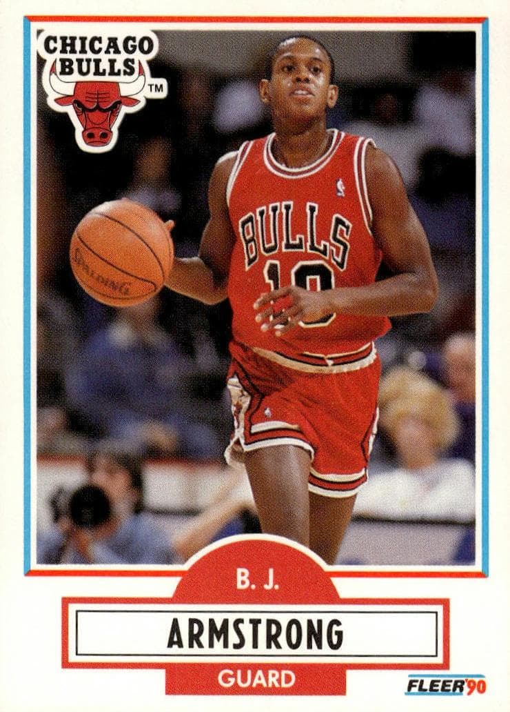B.J. Armstrong trading card
