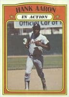 Hank Aaron 1972 topps