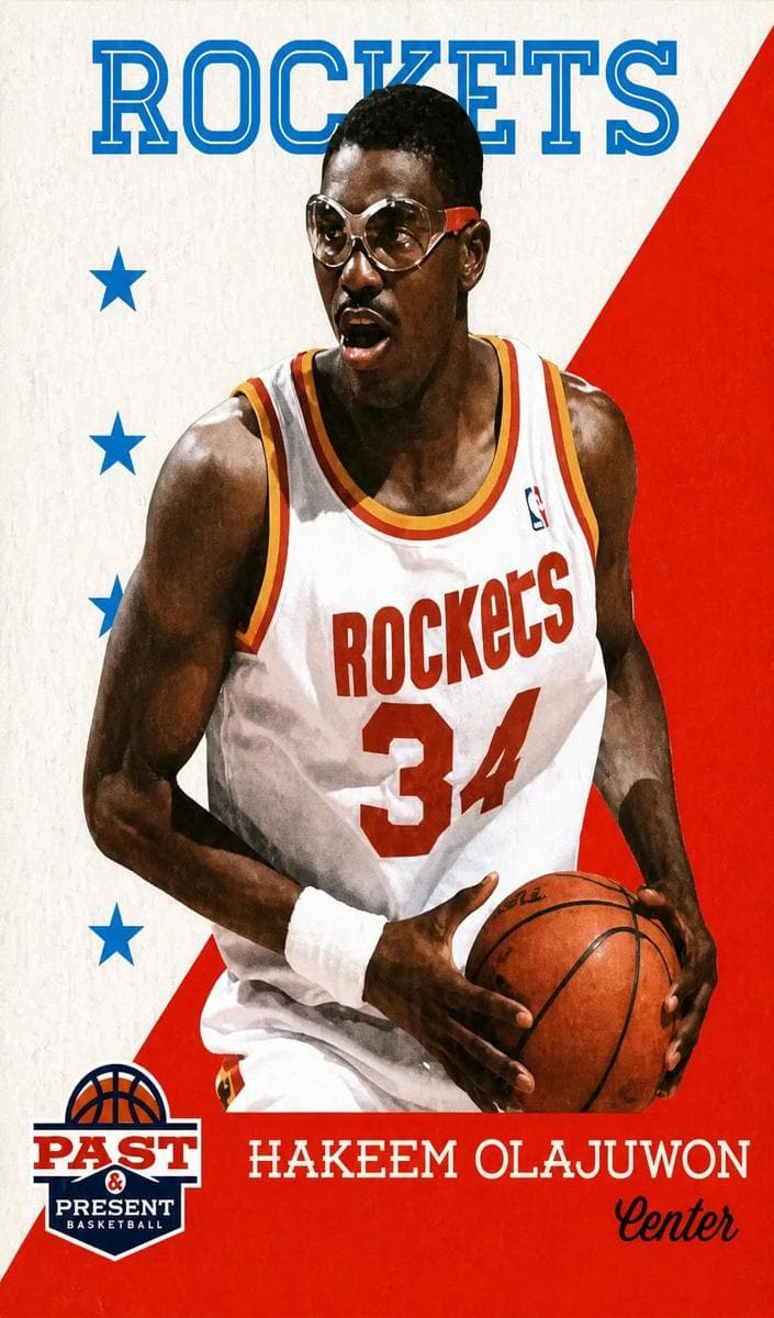 Hakeem Olajuwon 2011 panini Past & Present