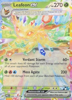 Leafeon EX trading card