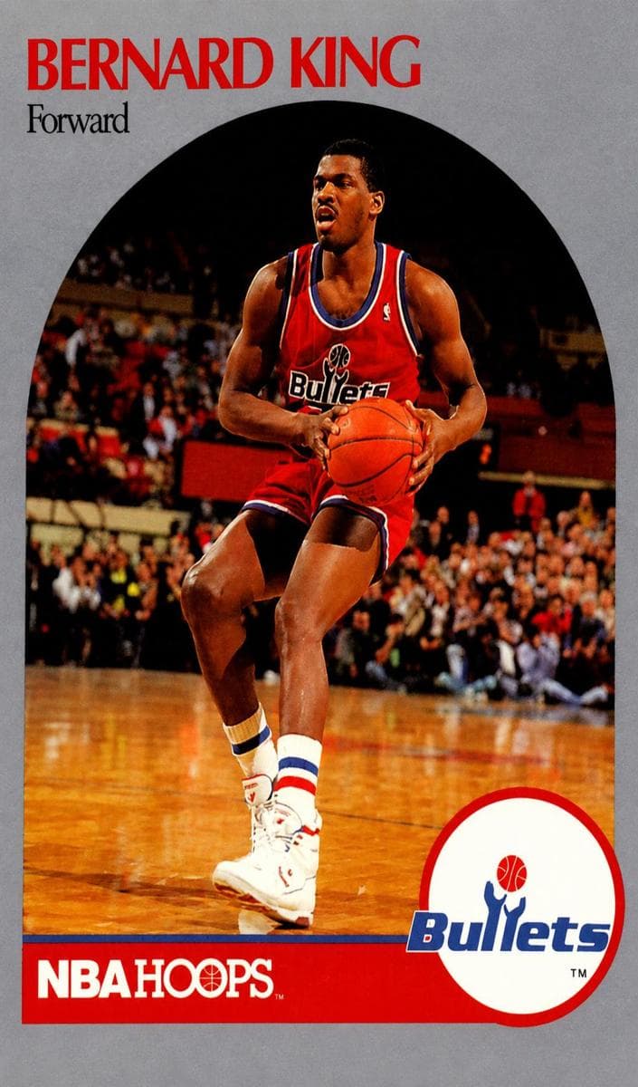 Bernard King 1990 panini Hoops