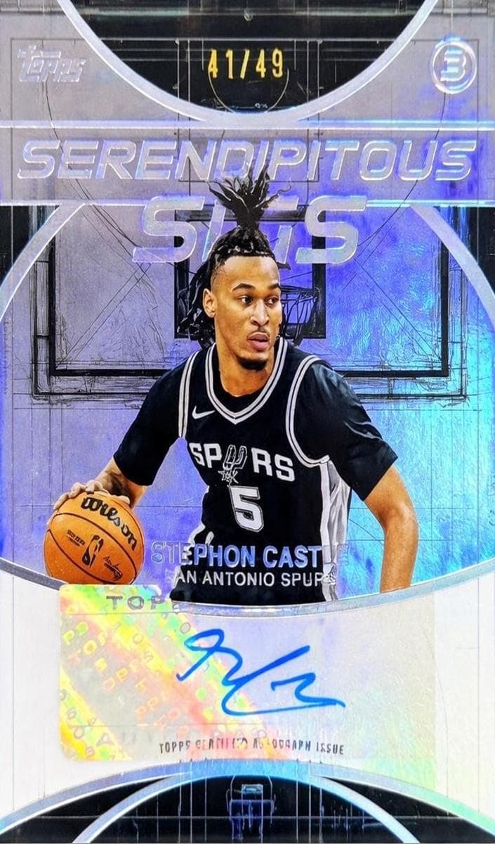 Stephon Castle 2025 topps Topps Chrome
