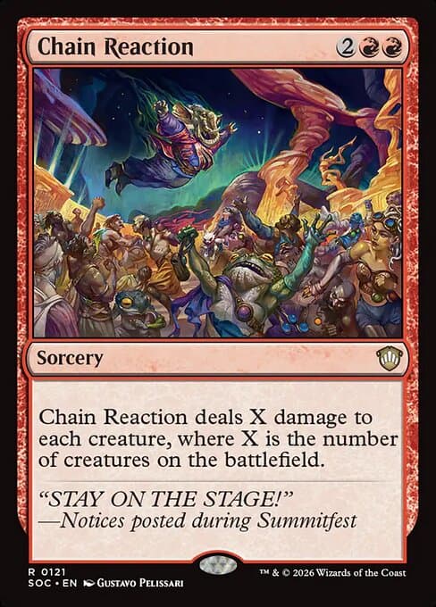 Chain Reaction 2025 Magic: The Gathering Aetherdrift Commander